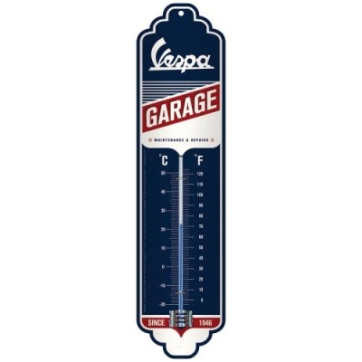 Vespa Garage Reklama Skuter Termometr